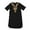 X1 Black, variant on Boys African Dashiki Shirt Traditional Loose Fit Casual Top for Kids Celebrations and Everyday Wear,Color:Black,3-4 Years