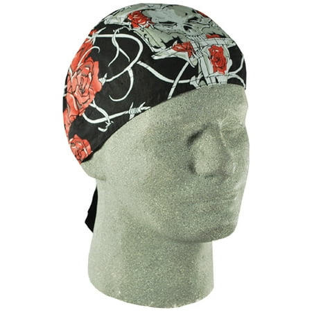 Zan Headgear Road Hog Flydanna Thorns and Roses (OSFM, Red Thorns and Roses)