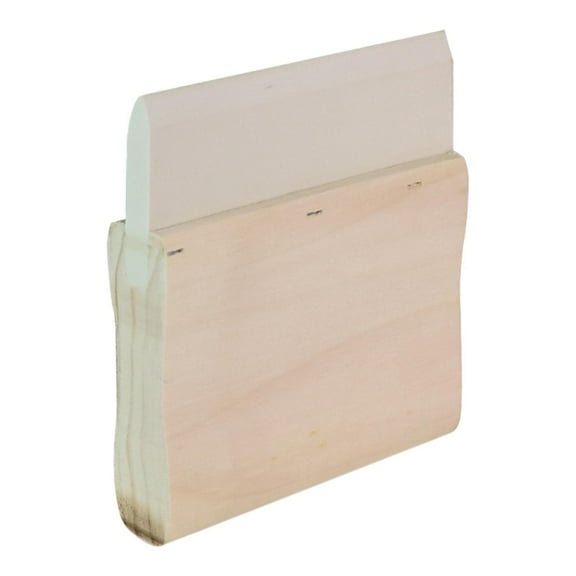 oshhni Wooden Handle Ink Screen Printing Squeegee Comfortable Grip Reusable Professional Screen Printing Tool Rubber Blade 10cm