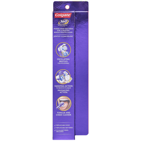 Colgate Power Clean Battery Powered Toothbrush, Soft