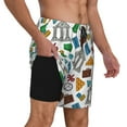 thumbnail image 6 of Rocae Art Of Livings for Men's Swim Trunks Quick Dry With Two Side Pockets and One Lined Patch Pocket3X-Large, 6 of 9