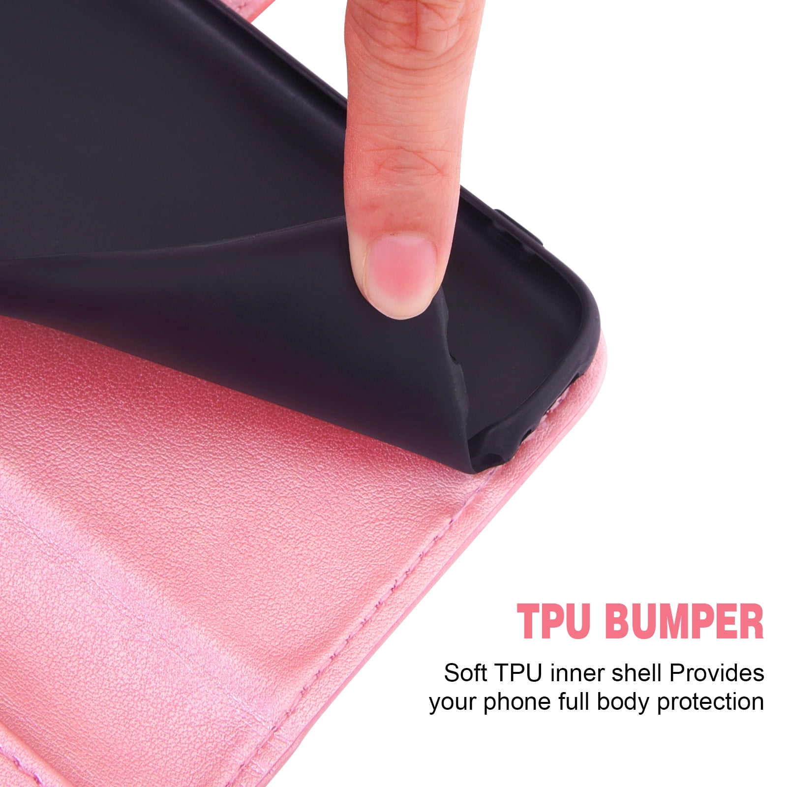 Asuwish Compatible With Motorola Edge 50 Pro 5G Wallet Case