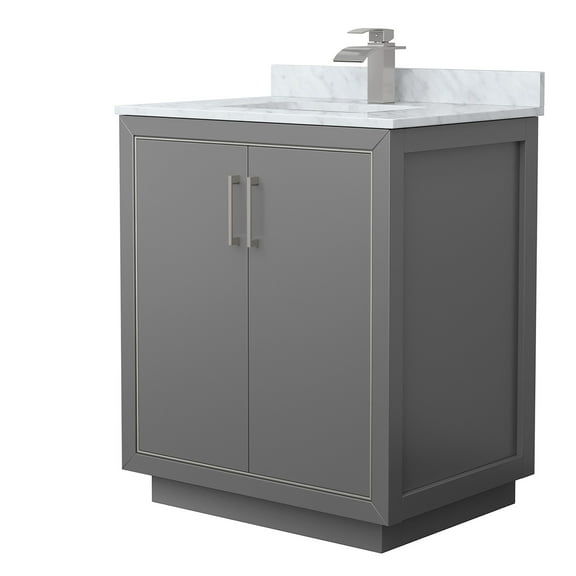 Wyndham Collection WCF111130SKGCMUNSMXX Icon 30" Free Standing Single Basin Vanity Set -