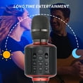 thumbnail image 4 of SOHOUR HOME Karaoke Wireless Microphone, Bluetooth 5.0 Microphone with Speaker（Black）, 4 of 10