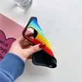 thumbnail image 6 of ZHaobin Rainbow Colorful Van Waffle Case for iPhone 16 15 13 12 11 14 Pro Max X XS Max 7 8 Plus Grid Soft Silicone Shockproof Cover (BLACKW,For iPhone 13 Mini), 6 of 7