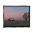 thumbnail image 2 of Stupell Industries Lone Grassland Cabin Rural Trees Sunset Sky Photograph Luster Gray Floating Framed Canvas Print Wall Art, Design by Nancy Crowell, 2 of 5
