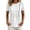 White, variant on hoksml Women's Cotton Linen Peplum Blouse, Round Neck Short Sleeve Loose Fit Casual Summer Daily Wear Shirt