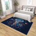thumbnail image 4 of 2x3 Rug, Jellyfish Door Mat Washable Non Slip Soft for Entryway, Sea Ocean Animal Rug, Galaxy Planet Carpet, Jellyfish Home Decor & Gifts, 4 of 7