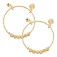 thumbnail image 3 of GOOHOCHY 2 pulseras para bebé: brazalete ajustable con cuentas y dijes - Pulseras/tobilleras para niños pequeños - Joyas bañadas en oro para bebés, niñas y niños, 3 of 8