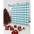 thumbnail image 5 of Touchbetter Rustic Teal White Buffalo Check Plaid Pattern Shower Curtain, Farmhouse Shower Curtains Set with Hooks, Waterproof Fabric Bathroom Curtains Decor Home Accessories,Stall 36 X 72 Inch, 5 of 6