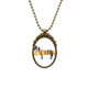 thumbnail image 1 of Estepa blanca y negra Collar Retro Elíptico Colgante Achinado Unbranded M, 1 of 3