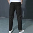 thumbnail image 6 of TGPMGRZ Boys Uniform Pants Elastic Waist Drawstring Summer Casual Chino Joggers Youth Kids Back to School Clothes, 6 of 8