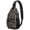 Minimalist Halloween Pattern, variant on Sling Backpack,Musical Halloween Icons Pattern Sling Bag with Water Bottle Holder,Waterproof Sling Bag for Men/Women with Headphone Jack for Hiking,Travel