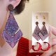 thumbnail image 1 of Eoozwa 3 Packs 3 Pairs Women's Earrings Hypoallergenic Silvers Acrylic Lightweight Dangle Earrings for Women Fashion Jewelry Gift, 1 of 6