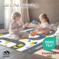 thumbnail image 4 of ODIKA 3'x5' Machine Washable Non-Slip Area Rug, Interactive Play Modern Car for Playroom Fun High Traffic Rug with Pad, Gray, 71490, 4 of 8