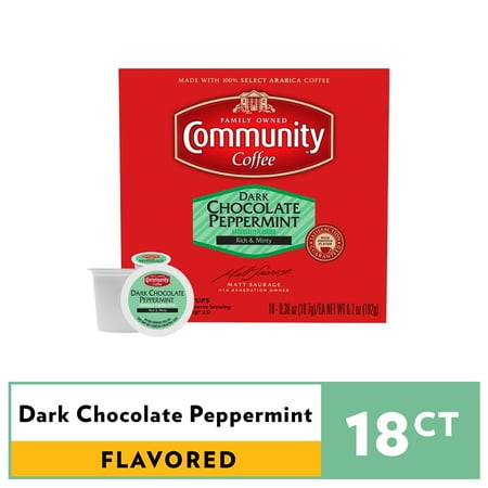 UPC 035700163205 product image for Community® Coffee Dark Chocolate Peppermint Coffee Single-Serve Cups 18 ct Box C | upcitemdb.com