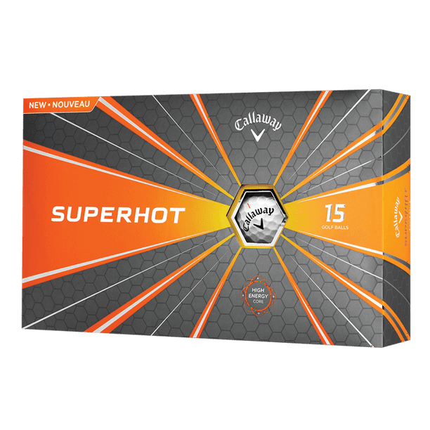 Callaway Superhot Golf Balls, White, 15 Pack