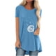 thumbnail image 1 of Mujeres moda Casual impresión camisas manga corta suelta Tee Tops túnica blusa Pompotops hfajkhk136272, 1 of 4