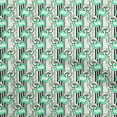 thumbnail image 1 of oneOone Cotton Jersey Sea Green Fabric Geometrical Dress Material Fabric Print Fabric By The Yard 58 Inch Wide, 1 of 5