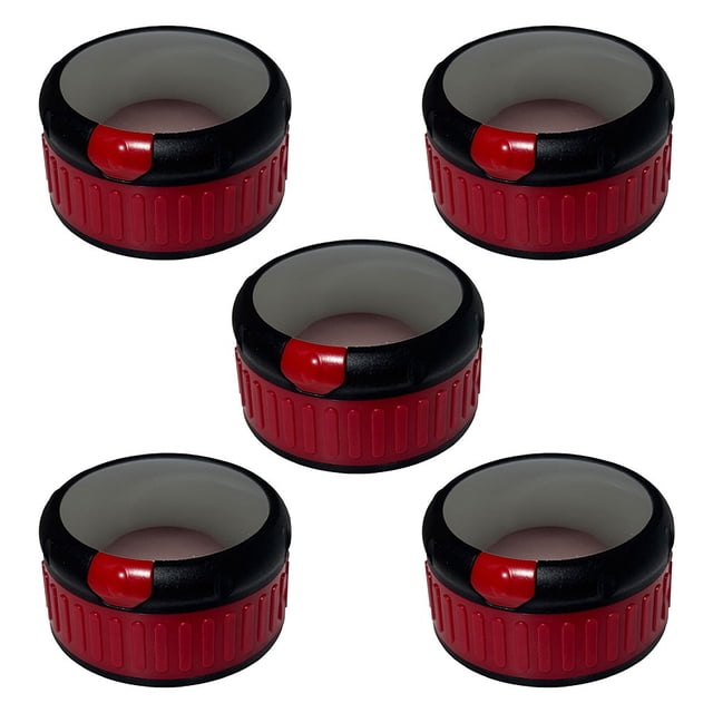 5 Pcs Boutons de Four en Nylon - Convient aux Interrupteurs de 58Mm Rouge