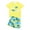 /c27Yellow59, variant on Boys Swimwear Coconut Tree Surfboard Print Swim Trunks Short Sleeve Shirt Relaxed Vacation Bathing Suit,Yellow,2-3 Years