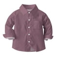 thumbnail image 2 of Jamicy Boys Shirts Christmas Gifts Little Big Boys Long Sleeve Mandarin Collar Woven Cotton Button Down Linen Design Shirt Solid, 2 of 6
