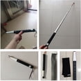 thumbnail image 2 of Telescopic Blind Walking Stick, 9 Sections, Aluminum Alloy Folding Cane with Reflective Film, 54.3 Inches, 2 of 4