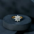 thumbnail image 5 of Rosec Jewels Lab Grown Diamond Cluster Engagement Ring (EF-VS Quality) - Ready to Gift, 14K Yellow Gold, US 7.00, 5 of 9