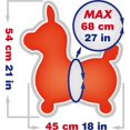 thumbnail image 2 of Gymnic Cheval Gonflable Rouge Rody avec Pompe, 2 of 2