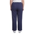 thumbnail image 6 of (2 pack) Turtle Bay New York Women’s Pull-On Pants, Elastic Waist, Soft Cotton Blend Lightweight Twill, Plus Sizes Available, 6 of 10
