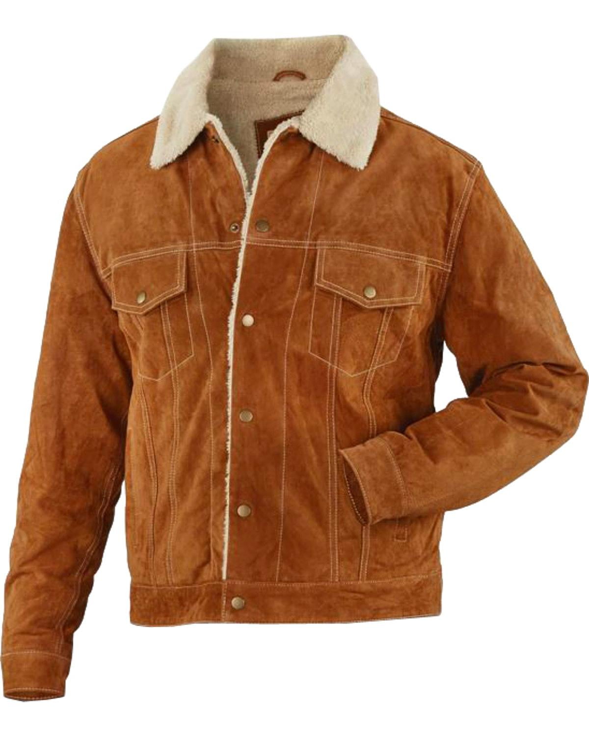 Vintage Leather Men S Suede Sherpa Lined