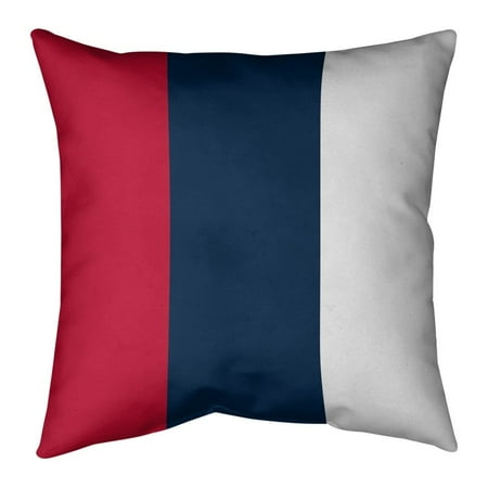 UPC: 0650966348748 | ArtVerse New England New England Football Stripes Pillow-Faux Linen 26 x 26 Large