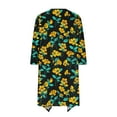 thumbnail image 5 of QATAINLAV Cardigan for Women 2025, Casual Cover Ups Three Quarter Sleeve Blouses Fall Fashion Floral Print Shawl Duster Tops Going Out Streetwear Mother's Day Gifts Multicolor XXL, 5 of 6