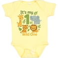 thumbnail image 3 of Inktastic First Birthday Safari Jungle Animals Boys or Girls Baby Bodysuit, 3 of 5