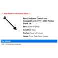 thumbnail image 2 of Rear Left Lower Control Arm - Compatible with 1999 - 2005 Pontiac Grand Am 2000 2001 2002 2003 2004, 2 of 2