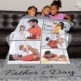 thumbnail image 3 of AISENIN Personalized Dad Gifts for Father's Day, Custom Blanket with Photos for Dad, Gifts for Dad from Daughter Son, 3 of 5
