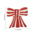 thumbnail image 3 of Christmas Candle Holder, Bow Shape Resin Tealight Holder for Table Centerpiece Mantel Holiday Decor(Red-B), 3 of 6