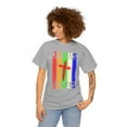 thumbnail image 2 of DJH Apparel | Jesus Saves Christian Unisex Cotton T-shirt, 2 of 7