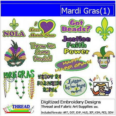 - ThreadArt Machine Embroidery Designs Mardi Gras(1) CD