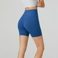 thumbnail image 6 of EHRWE Yoga Shorts For Women's Yoga Shorts 3/4 Length Summer High Waist Seamless Workout Shorts Bare Feel High Stretch Gym Pants Fashion, 6 of 7