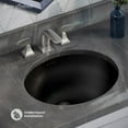 thumbnail image 2 of Plaisir 16.5" Ceramic Undermount Bathroom Sink in Matte Black, 2 of 6