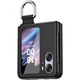 thumbnail image 3 of for Oppo Find N2 Flip Case with Ring, Slim Thin Matte Hard PC Shockproof Protective Phone Cover Case for Oppo Find N2 Flip QZH Black, 3 of 12