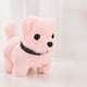 thumbnail image 2 of Electric plush toy puppy can walk, bark, nod and wag its tail 1-3 pet playhouse children's toys (vertical eared teddy bear 【 pink 】), 2 of 5