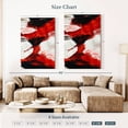 thumbnail image 4 of Elephant Stock Red Abstract Wall Art - Vertical Canvas Wall Art - Living Room Wall Decor - Abstract Canvas - Red And Brown Decor - 32" x 48", 4 of 8