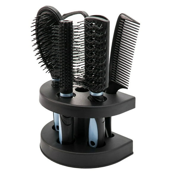Ghojet 5 Pieces Hair Brush Comb Set with Shelf Hair Styling Tools Hairdressing Combs Set Professional Hair Salon Tools