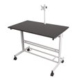 thumbnail image 4 of Stand Up Desk Store Rolling Adjustable Height Mobile Standing Desk with Monitor Mount (Silver Frame/Matte Black Top, 48" Wide), 4 of 4