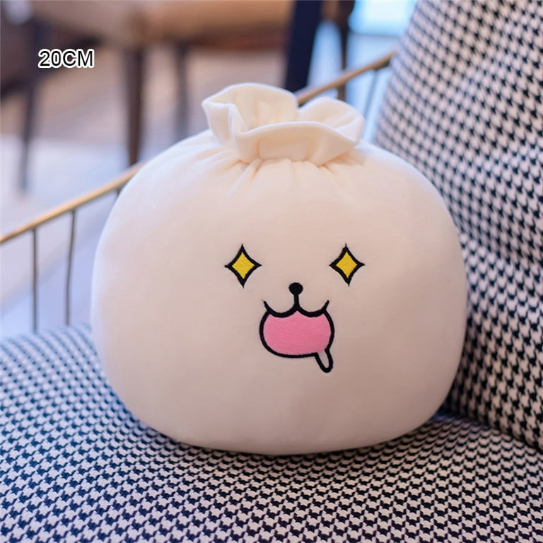 Dumpling Shape Plush Stuffed Toy With Assorted Expressions Super