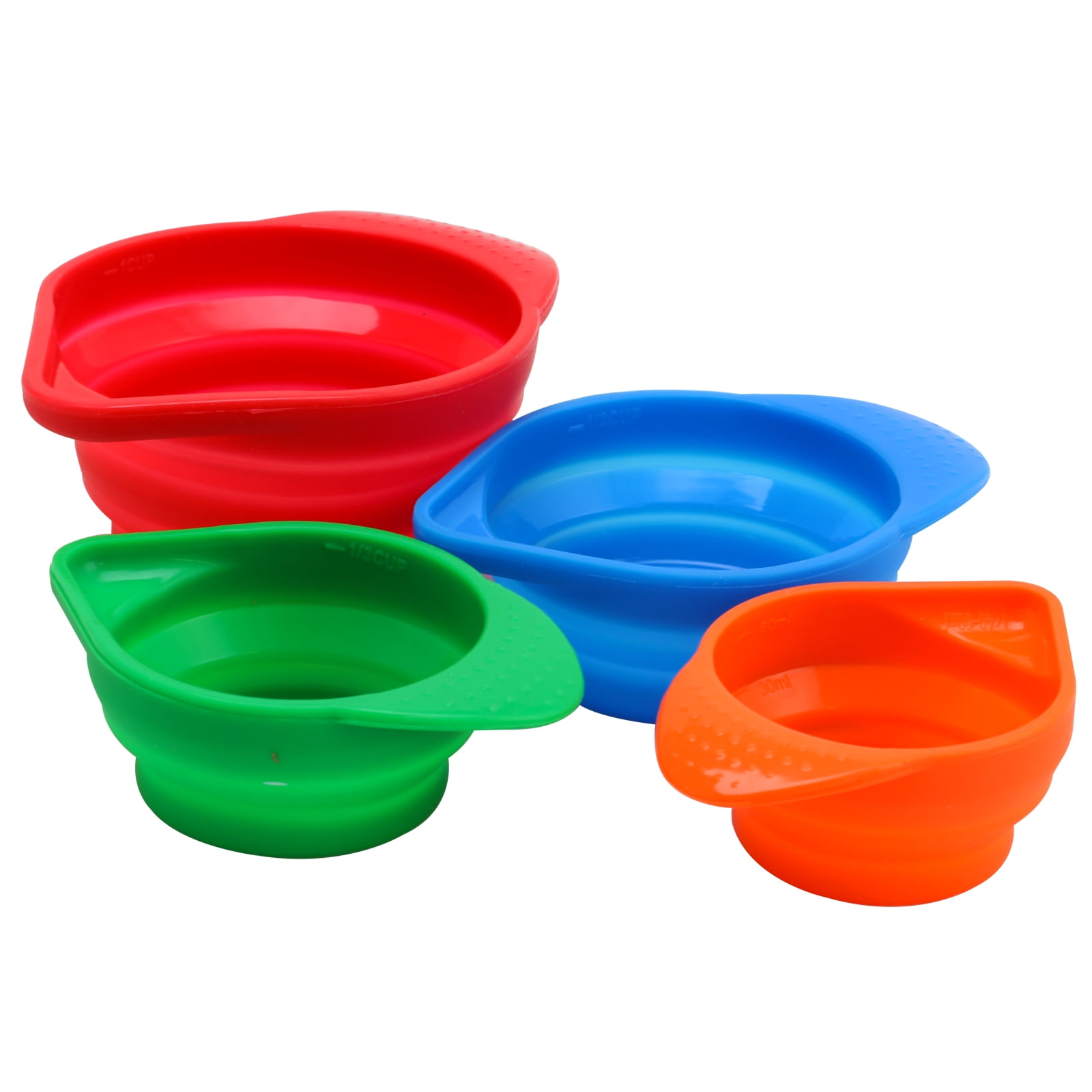 BAKED WITH LOVE 4 Silicone Collapsible Measuring Cups NEW