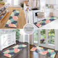 thumbnail image 6 of Yayeee Runner Rug for Bedroom 2'x6' Machine Washable Hallway Non Slip Mat, Pink Cubes, 6 of 8