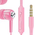 thumbnail image 5 of Auricular con cable Auriculares con cable para juegos en oreja con micrófono Subwoofer de graves pesados Cable de 1,2 m de sonido impactante 9D Ruido para iOS y - rosado Magideal Auricular con cable, 5 of 5